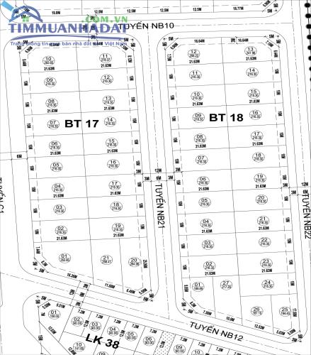 Biệt thự BT17 BT18 Dự án Phú Lương